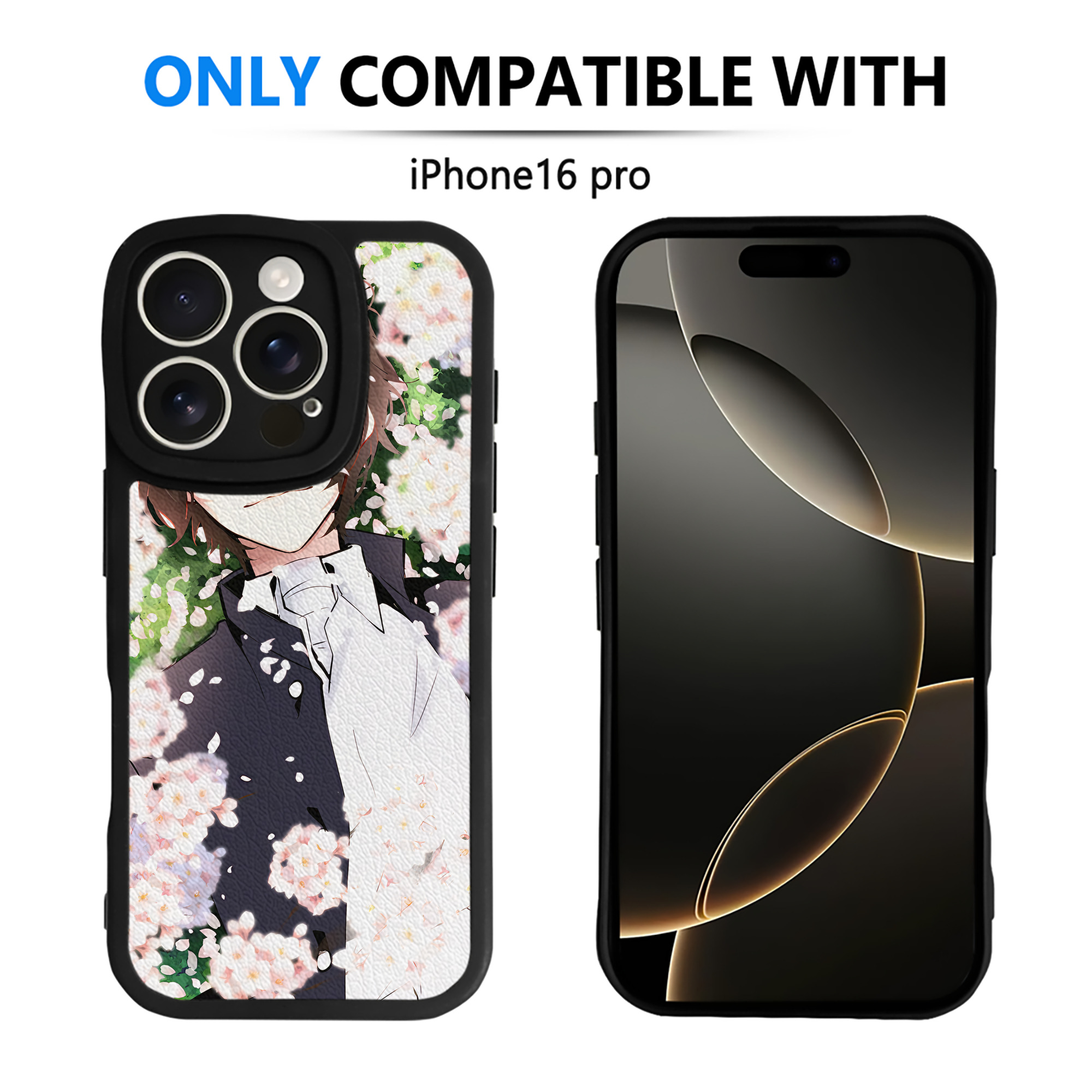 （画像用） 文豪ストレイドッグス Bungo Stray Dogs 【iPhone 16シリーズ対応】シリコンスマホケース（レザー調） 材質：シリコン